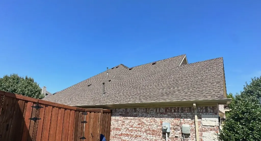 Completed roof replacement project in Saline